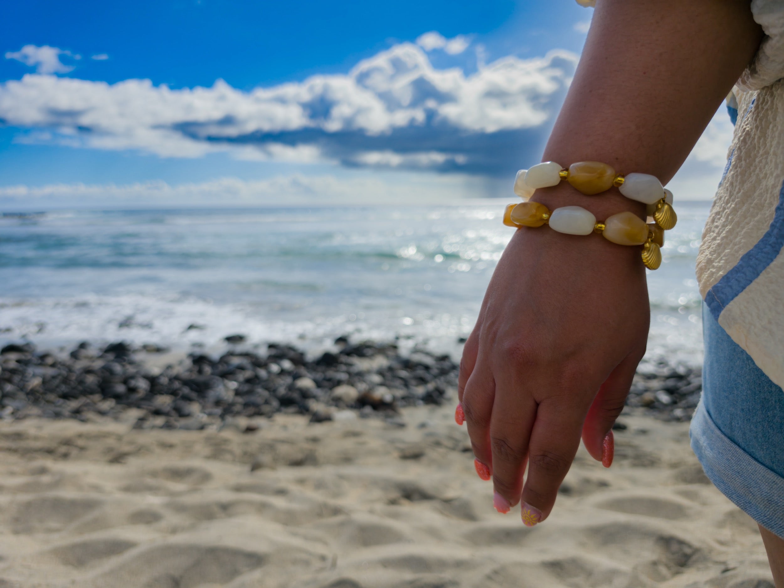 Bracelet Auréa - Crème