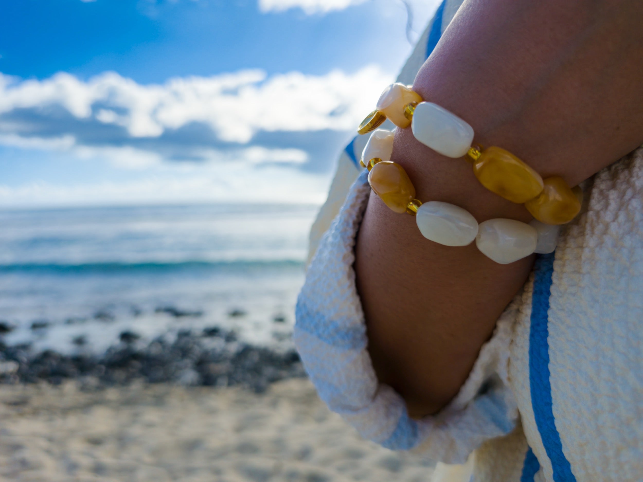 Bracelet Auréa - Crème
