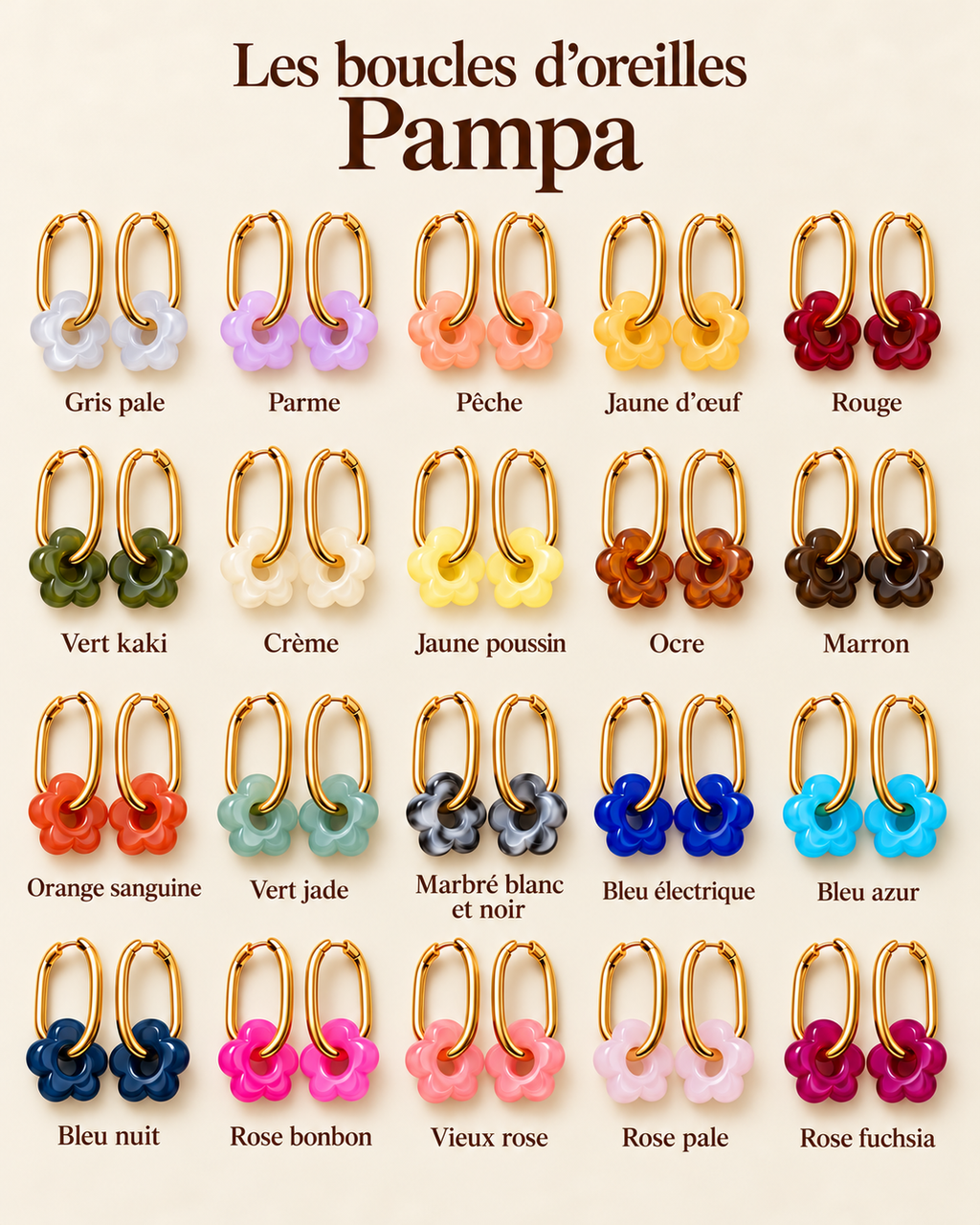 Paire de Pampilles supplémentaire pour Boucles d’oreilles Pampa